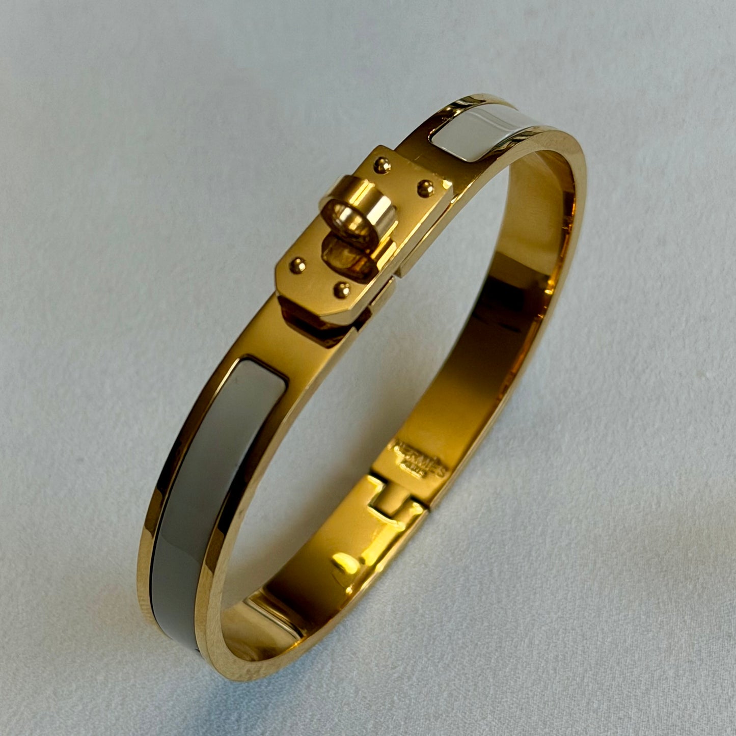 Enamel Lock Bangle