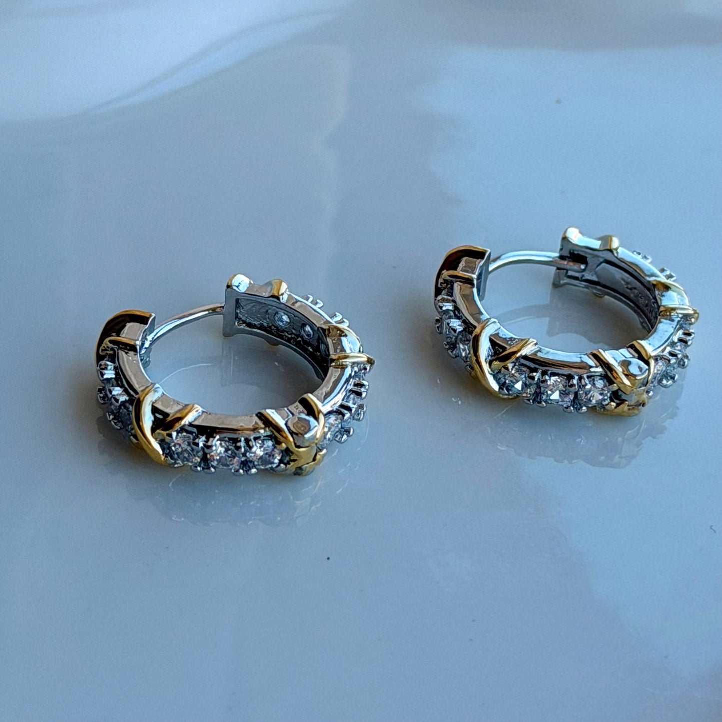 Lumière Pavé Huggie Earrings