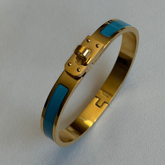 Enamel Lock Bangle