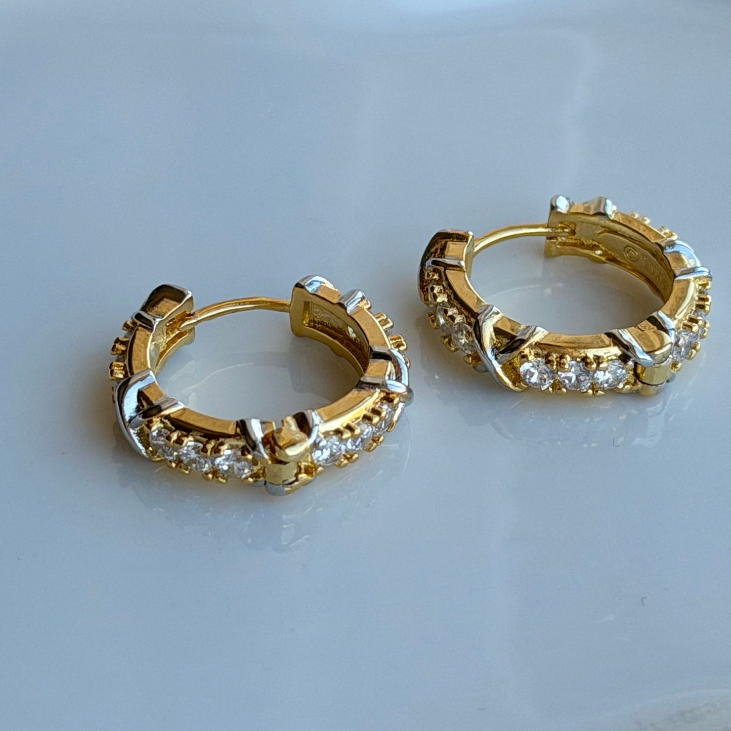 Lumière Pavé Huggie Earrings