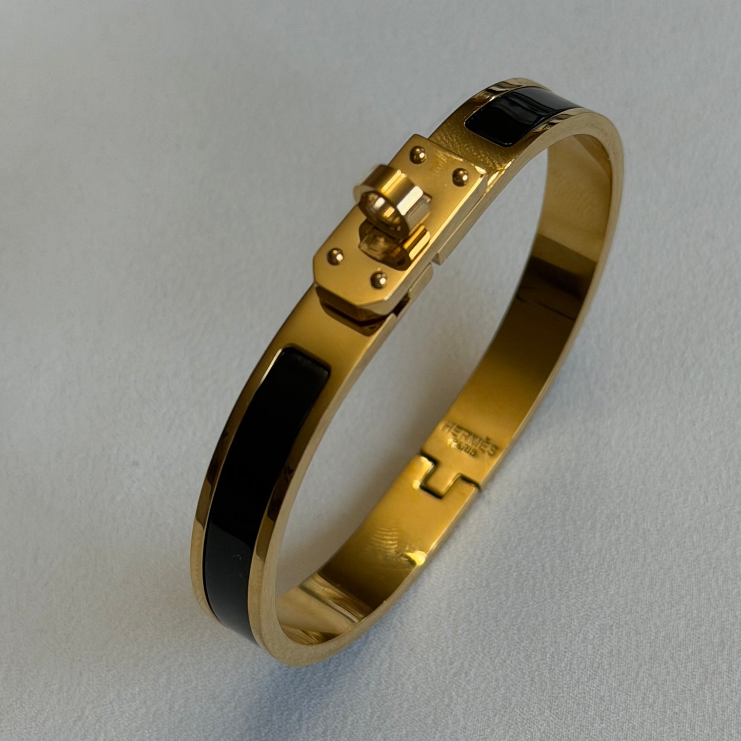Enamel Lock Bangle