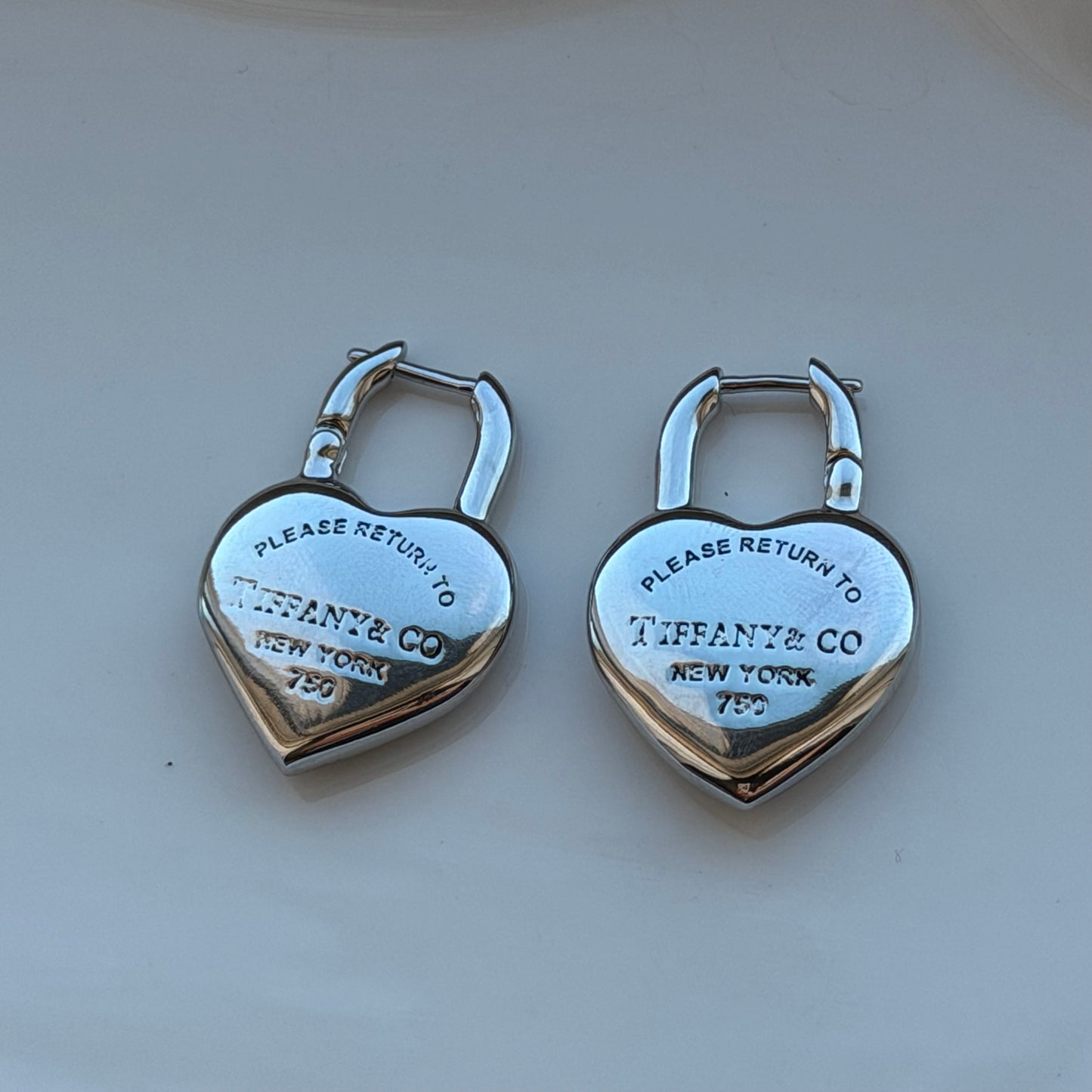 Heart Lock Drop Earrings